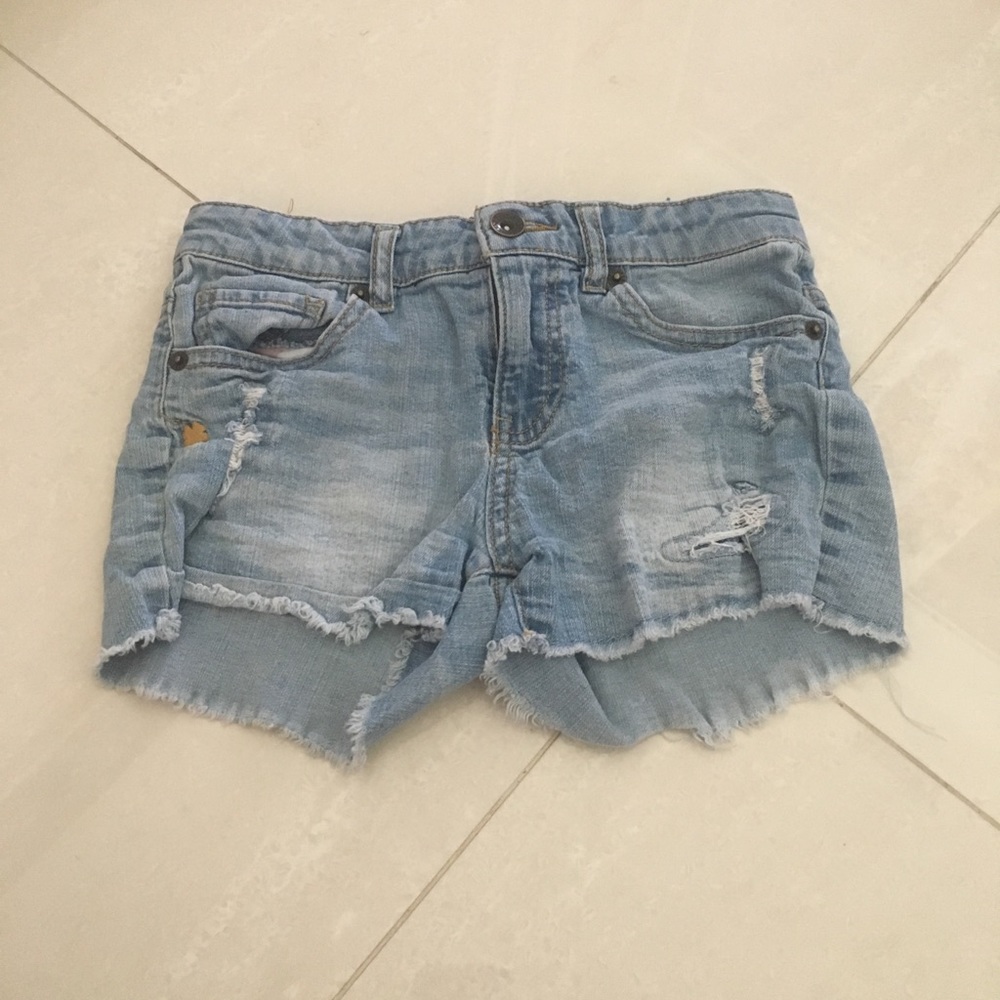 Light Wash Jean Shorts